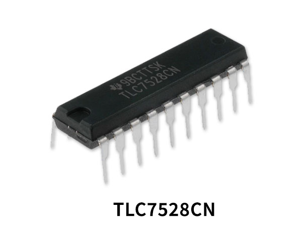 TLC7528CN dual output channel 8bit DAC