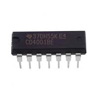 CD4001 four 2 input or non-door chip