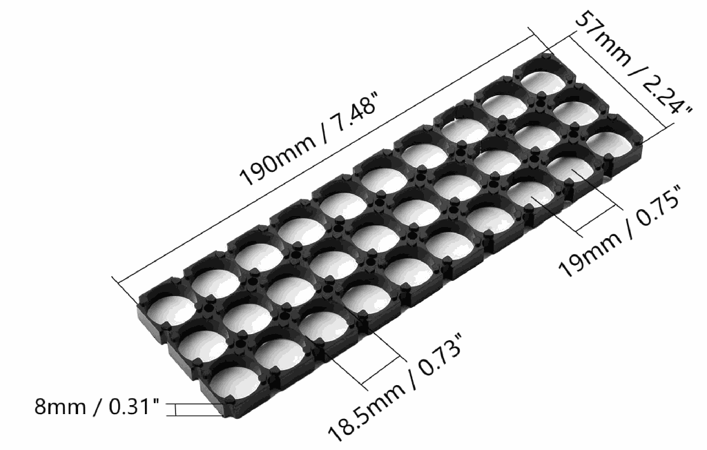 18650 1S combination bracket