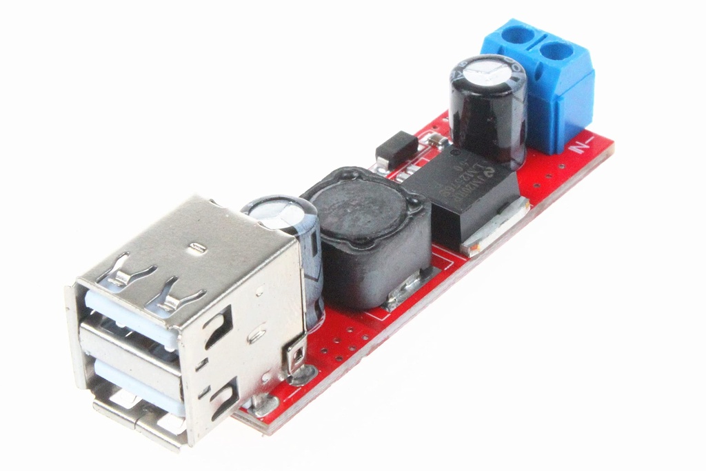 Lm2596s Dual USB buck 5V 3A charging module