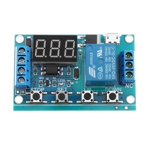 One channel Relay delay timer Board with USB and Display