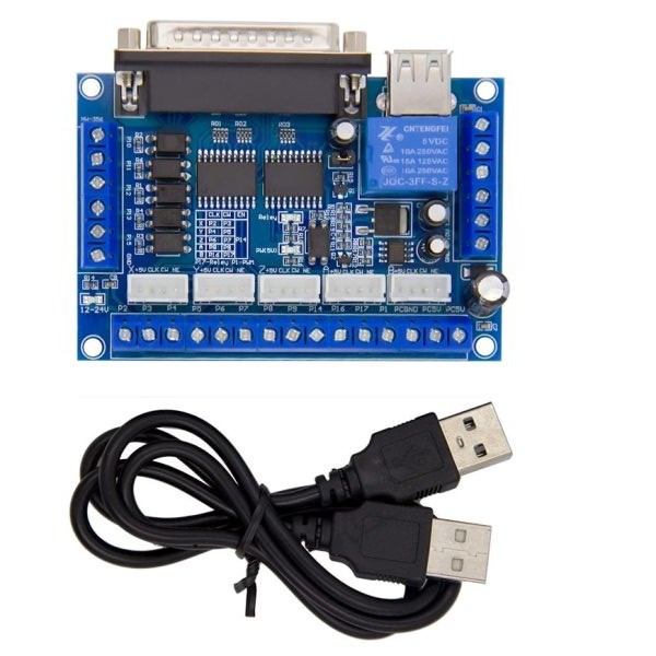MACH3 Interface Board CNC 5 Axis With Optocoupler For Stepper Motor Driver