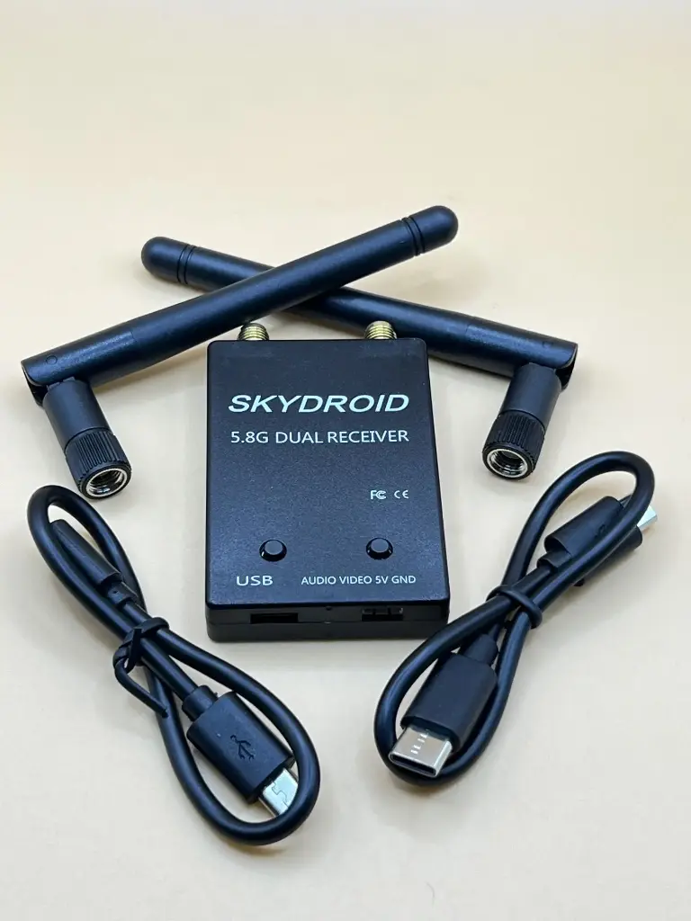 skydroid FPV 5.8G dual antenna camera Receiver with OTG and USB