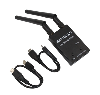 skydroid FPV 5.8G dual antenna camera Receiver with OTG and USB
