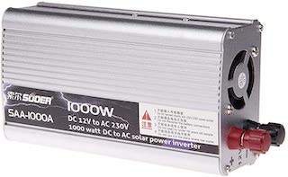 SUOER SAA-1000A 1000W DC12V to AC 230V Inverter