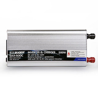 Suoer SAA-500C 500W 12V 220V Power Inverter with Charger