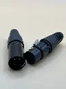 Black Canon Audio Connector male and female pair