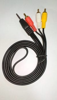 3.5mm jack to 3 AV output cable