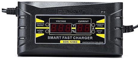 Suoer 1206D 12V 6A Portable Car Battery Charger With Digital Display