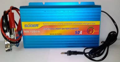 SUOER MA-1250A 12V 50A Four-Phase Charging Mode Auto Smart Battery Charger