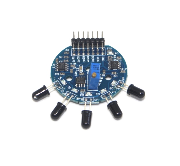 Five way flame sensor