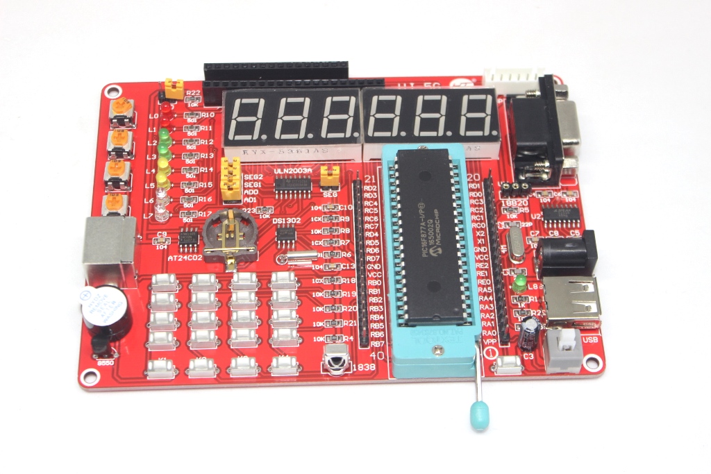 PIC 16F877A development board