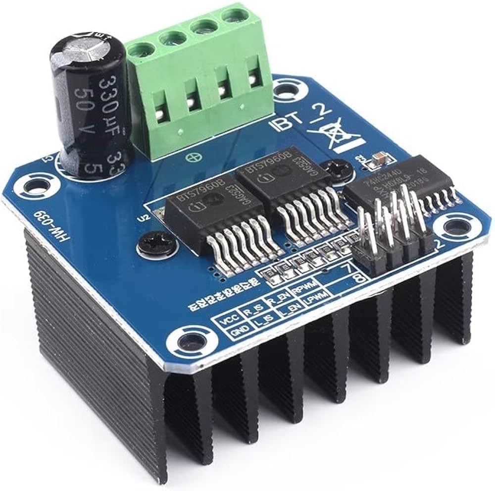 BTS7960 43A Motor Driver Module (High-Power, Smart Control)