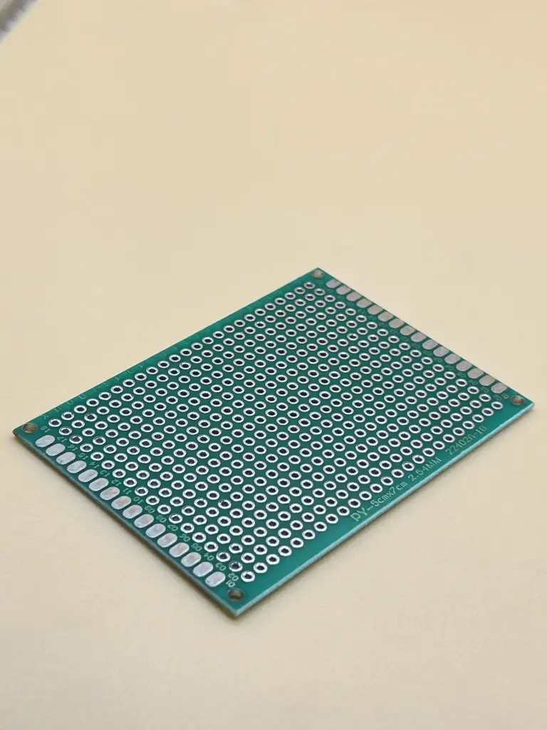 5cmx7cm double sided fiberglass PCB veroboard/stripboard