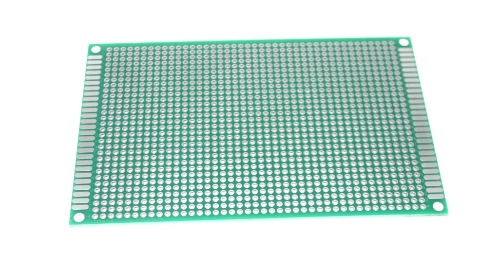 8cmx12cm double sided fiberglass PCB veroboard/stripboard