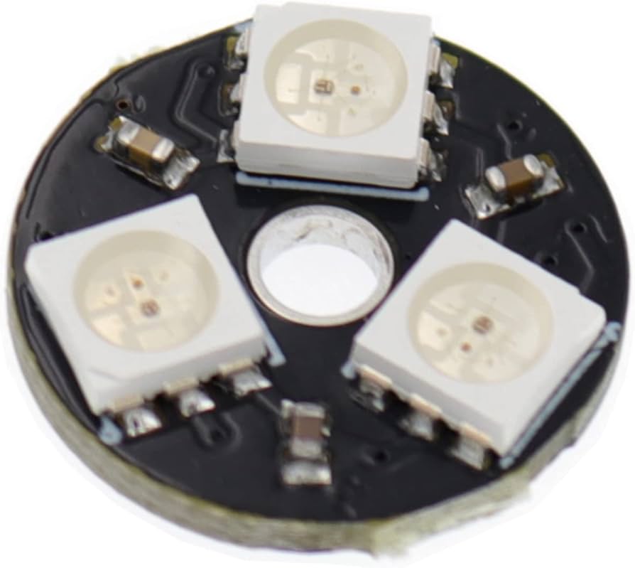 WS2812 5050 3  bit round RGB LED Magic color module