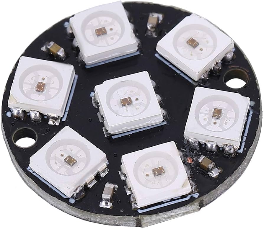 WS2812 5050 7 bit round RGB LED Magic color module
