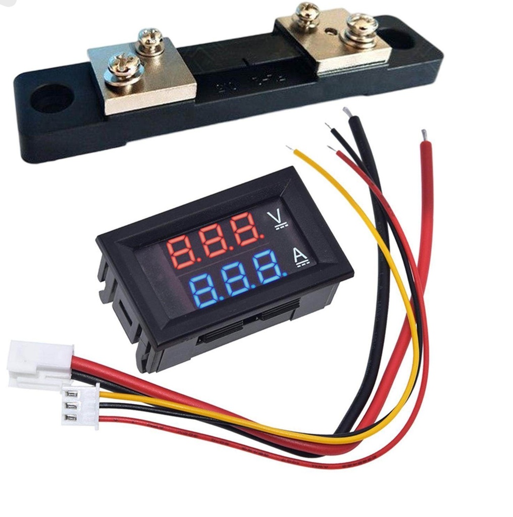 100A Current and Voltage meter with 100A shunt