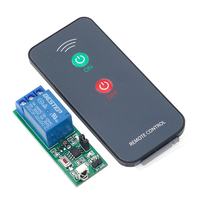 Infrared remote control with switching module