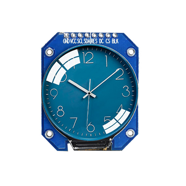 1.28 inch round LCD display with square plate
