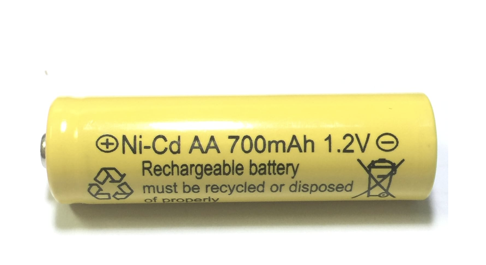 1.2V AA 700mAh Ni-Cd Rechargeable Battery