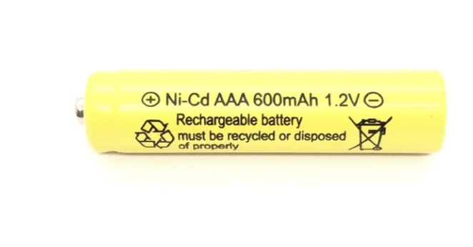 Ni-Cd AAA 600mAh 1.2V rechargeable battery