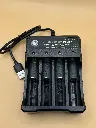 Universal 4-Slot Smart LiPo Battery Charger – Compatible with 14500, 16340, 18650, and More