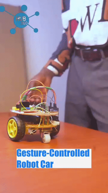  Gesture-Controlled Robot Car