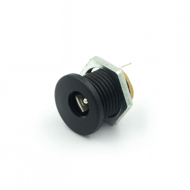 DC power socket with nut DC-022