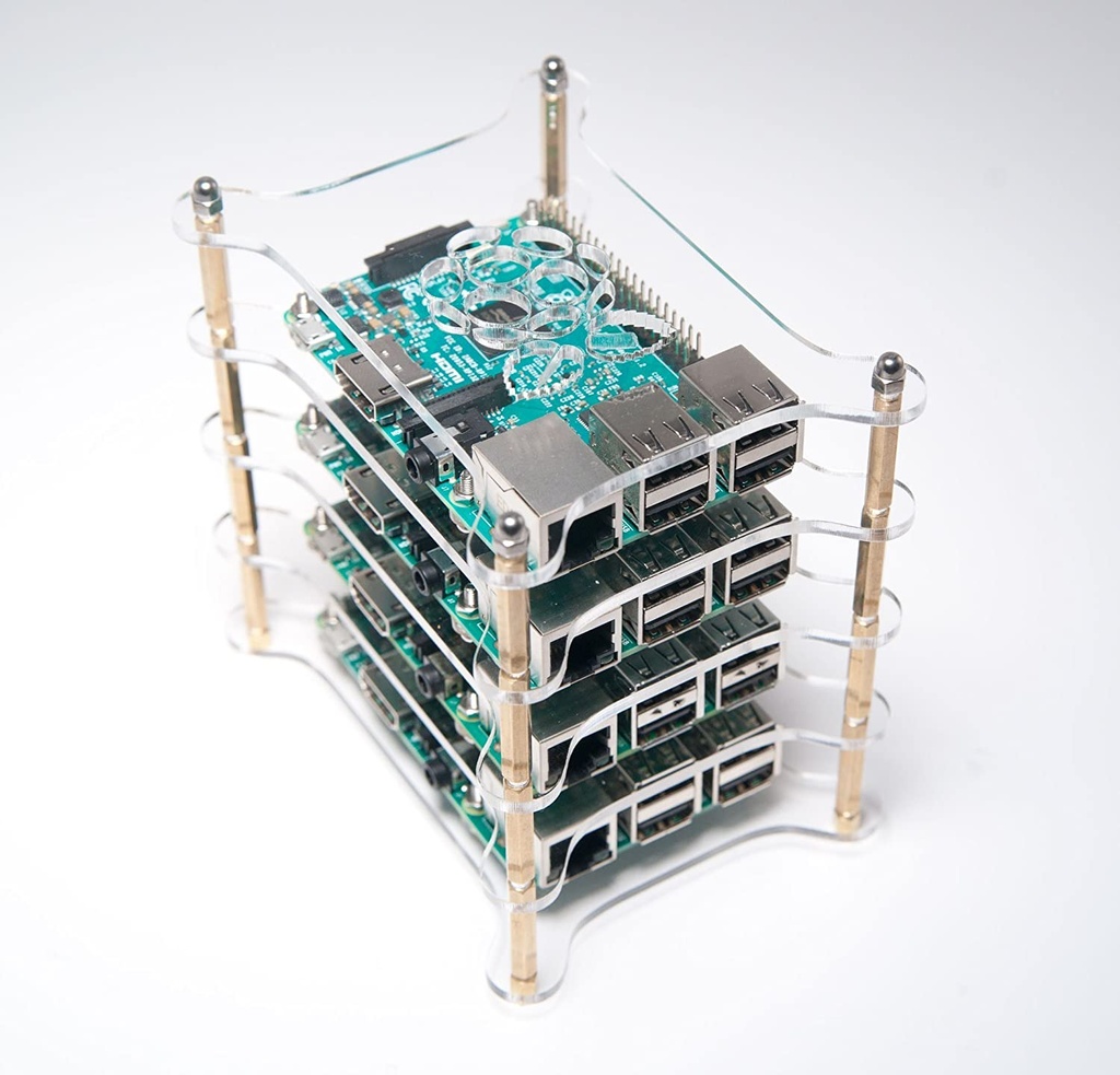 single layer Rasperry pi stackable cluster casing