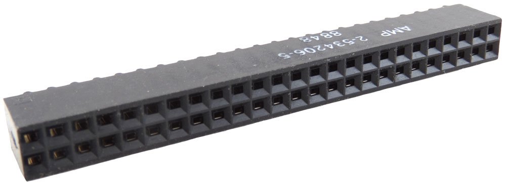 40 Pin Dual In Line (DIL) 2.54mm Female Header