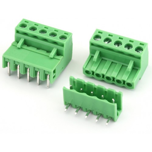 Right Angle 5 pin pluggable screw terminal 2EDG5.08-5P