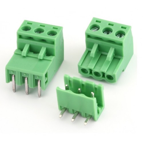 Right Angle 3 pin Pluggable Screw Terminal 2EDG5.08-3P