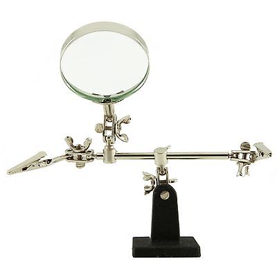 Magnifier stand with three handles