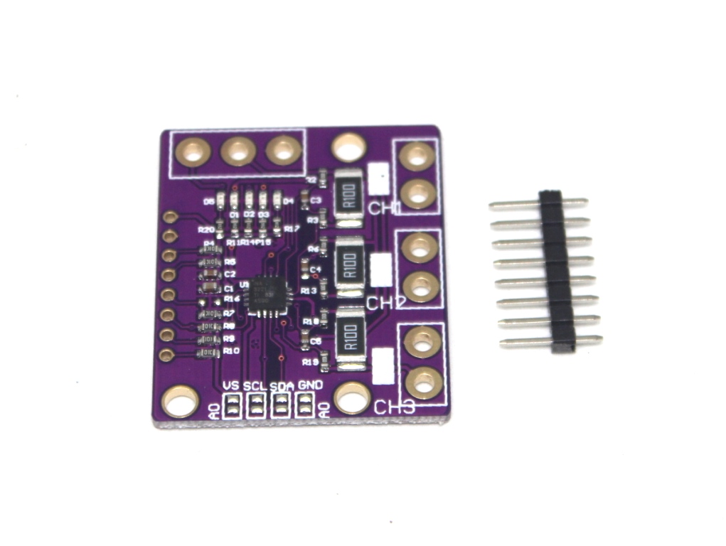 MCU-3221 INA3221 3 channel low/high side current and power monitor module