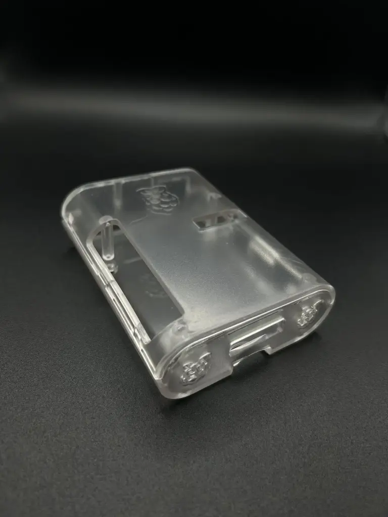 Raspberry pi 3 transparent injection case