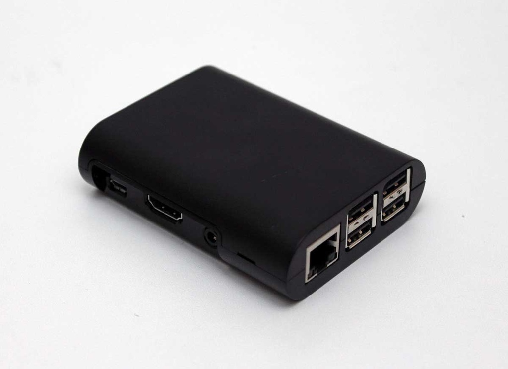 Raspberry pi injection-moulded  casing black