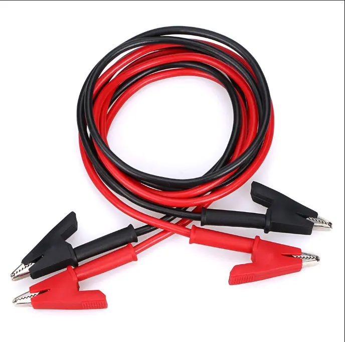 Double end crocodile clip cable jumpers 46cm