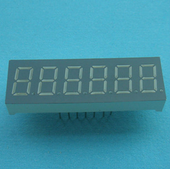 0.36 inches 6 digits seven segment