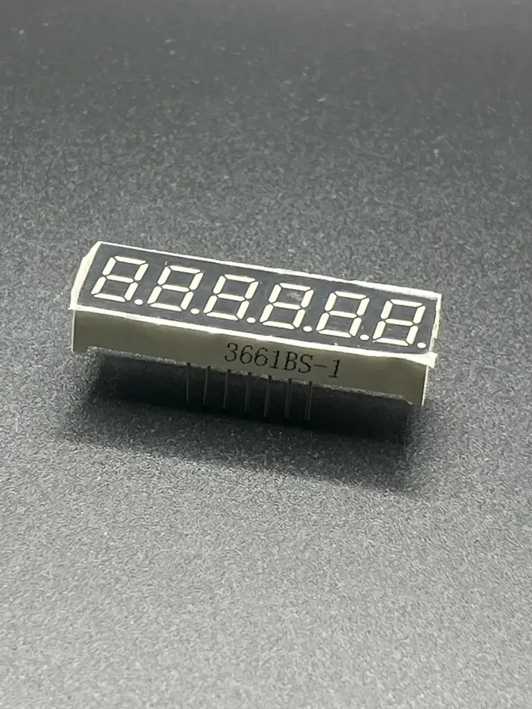 0.36 inches 6 digits seven segment