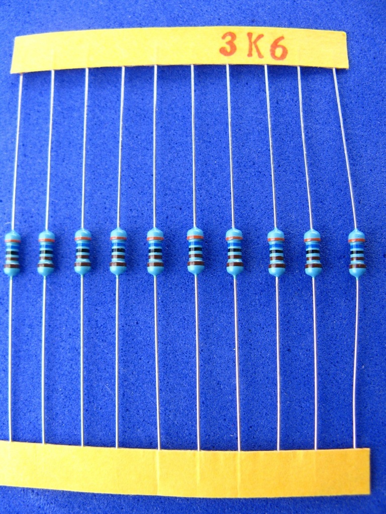 3.6KΩ 1/4W resistor