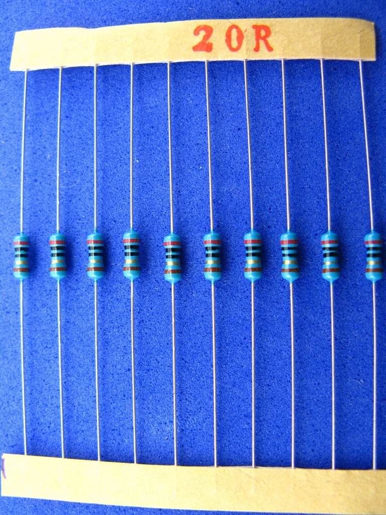 20Ω 1/4W resistor