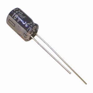 220uf 16V electrolytic capacitor
