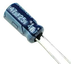 47uf 25V electrolytic capacitor