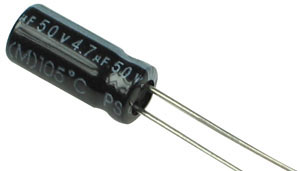 4.7uf 50V electrolytic capacitor