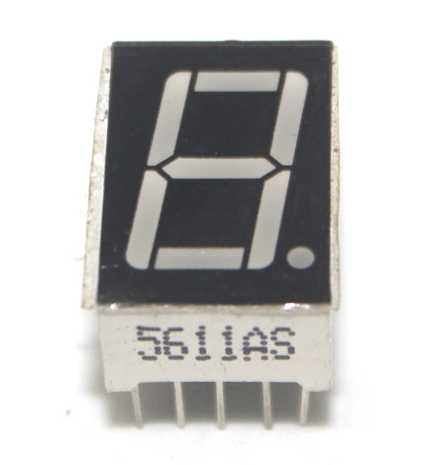 0.5 inches 1 digit seven segment display