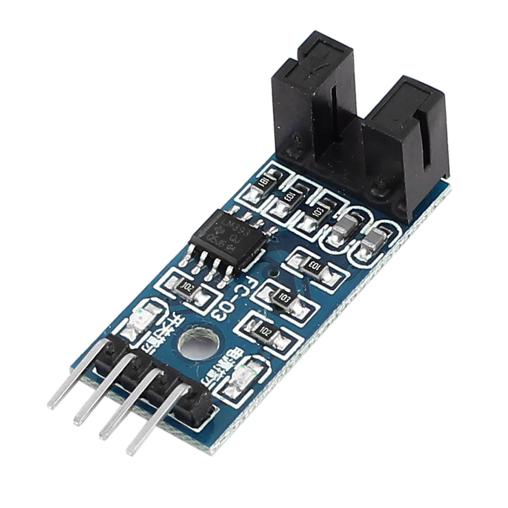 Optical slot motor speed sensor
