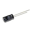 220uF 25V electrolytic capacitor
