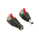 Press type male and female DC connector