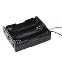 18650 battery holder with wire 3 slots